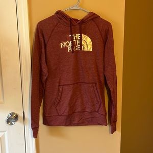 North Face maroon hoodie